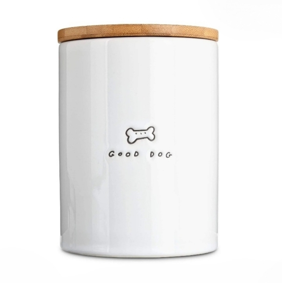 Harmony Other - Harmony White Ceramic Dog Treat Jar